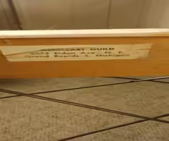 Portable Quilting guild rack for sewing quilts