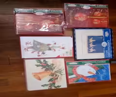 25- BOXES OF CHRISTMAS  / HOLIDAY CARDS PLUS ENVELOPES.... CHECK OUT M