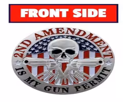 Silver-Plated 2A Gun Permit Coin