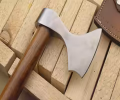 CUSTOM MADE D2 AXE  ROSE WOOD HANDLE