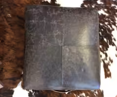 Leather Pouf Seat