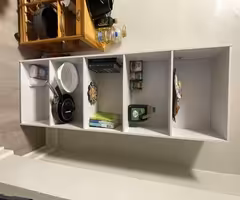5-Shelf Bookcase in White