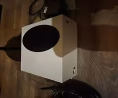 Xbox series S with two controllers and 27in Samsung Curved monitor