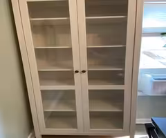 Glass bookshelf