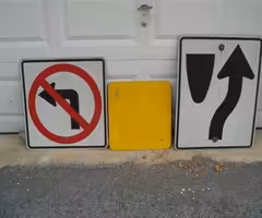 (3) MAN CAVE SIGNS