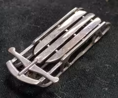 RUNNER SLED Custom Made Sterling Silver Pin / Pendant