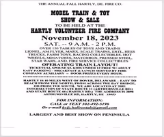 BIG Train and Toy Show Saturday Nov 18th 2023